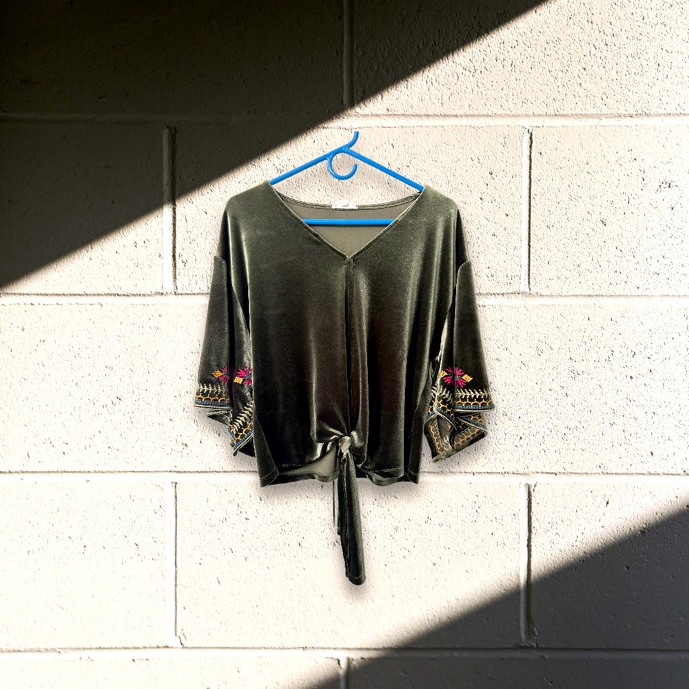 Tribal Jeans Velvet Blouse